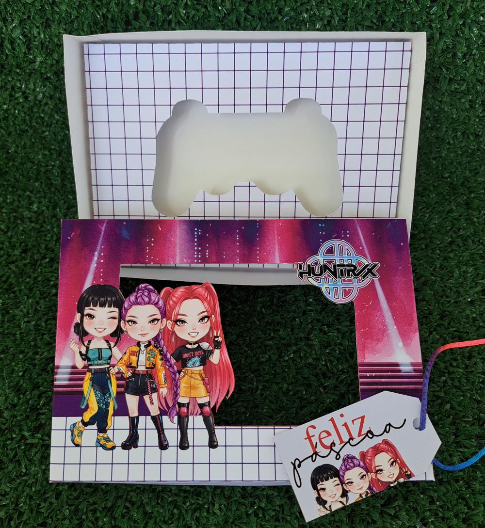 Arquivo de Corte Caixa Mini Confeiteiro Guerreiras do K-Pop 01 -