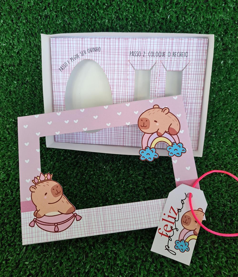 Arquivo de Corte Caixa Mini Confeiteiro Capivara 03 - STUDIO/PDF