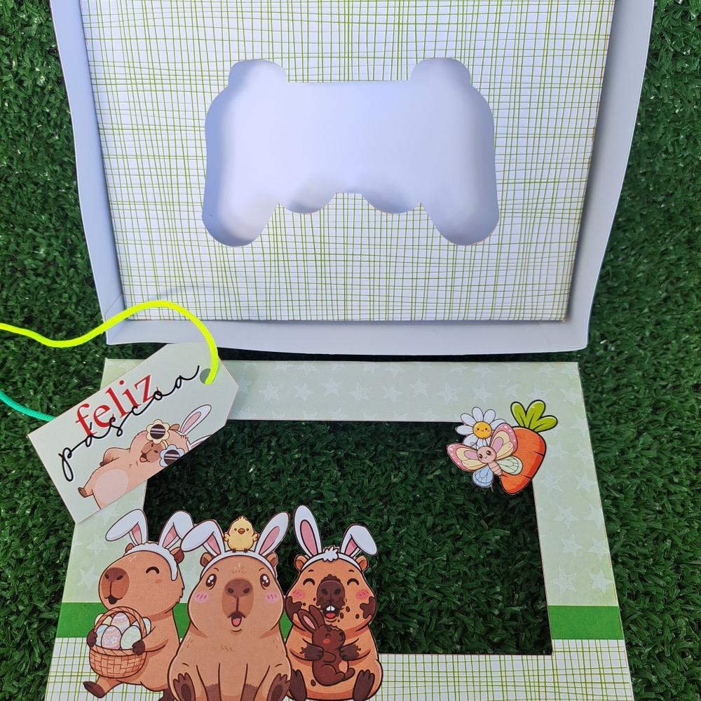 Arquivo de Corte Caixa Mini Confeiteiro Capivara 04 - STUDIO/PDF