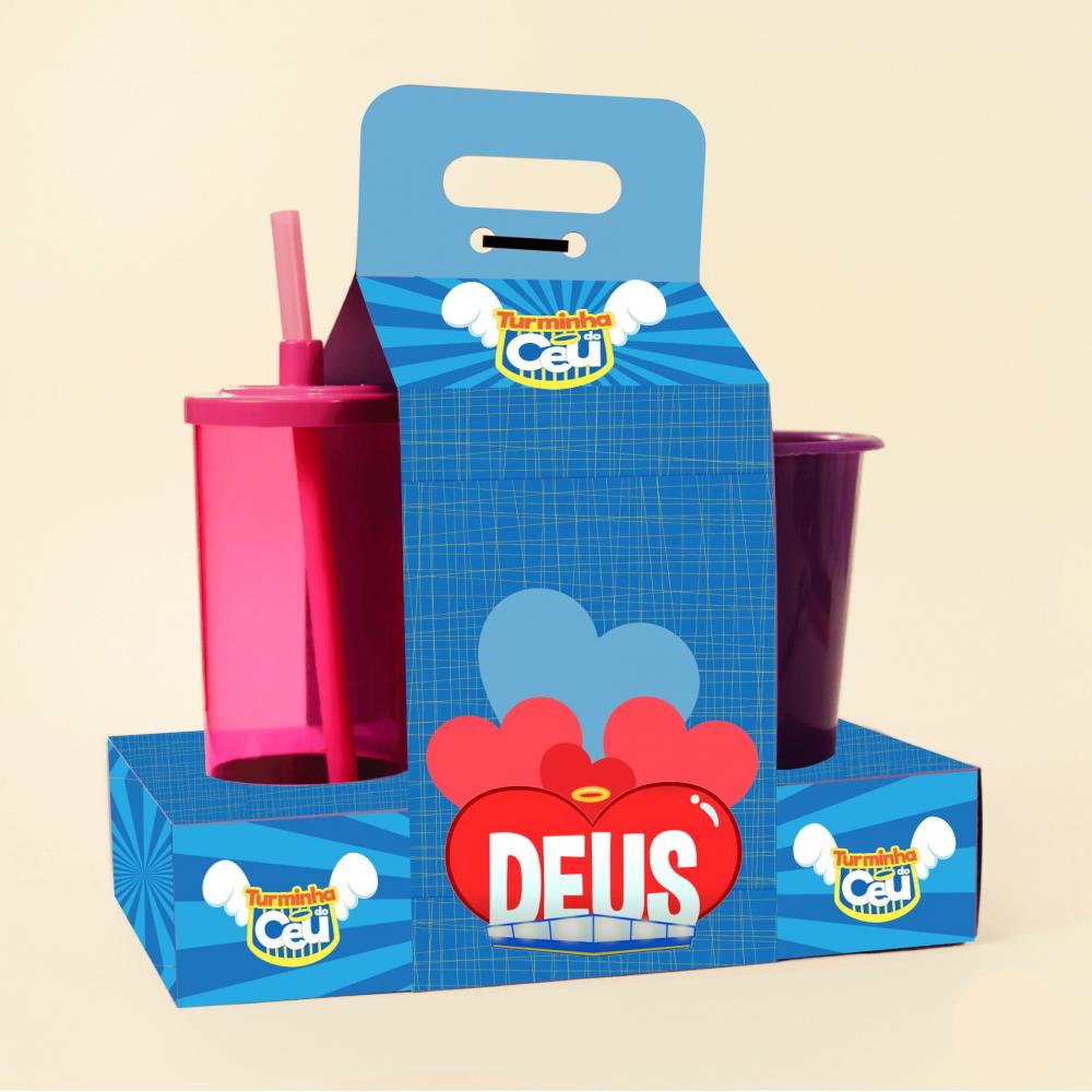 Arquivo de Corte Kit Cineminha Turminha do Céu 01 - Balde 1L Cop