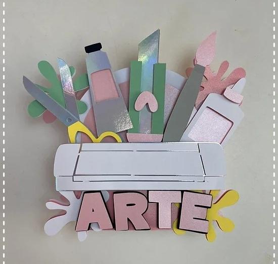 Topo de Bolo Artesã 02 Somente Studio
