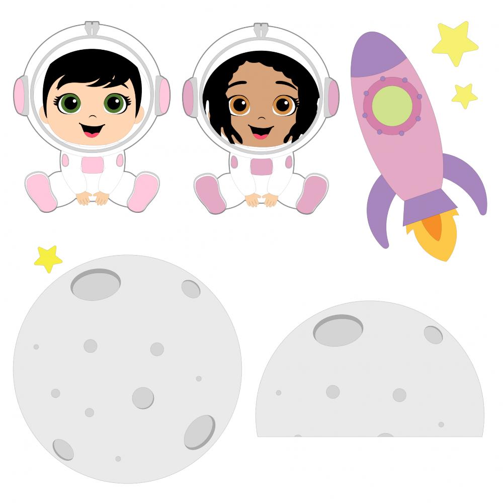 Topo de Bolo Astronauta 19 Somente Studio