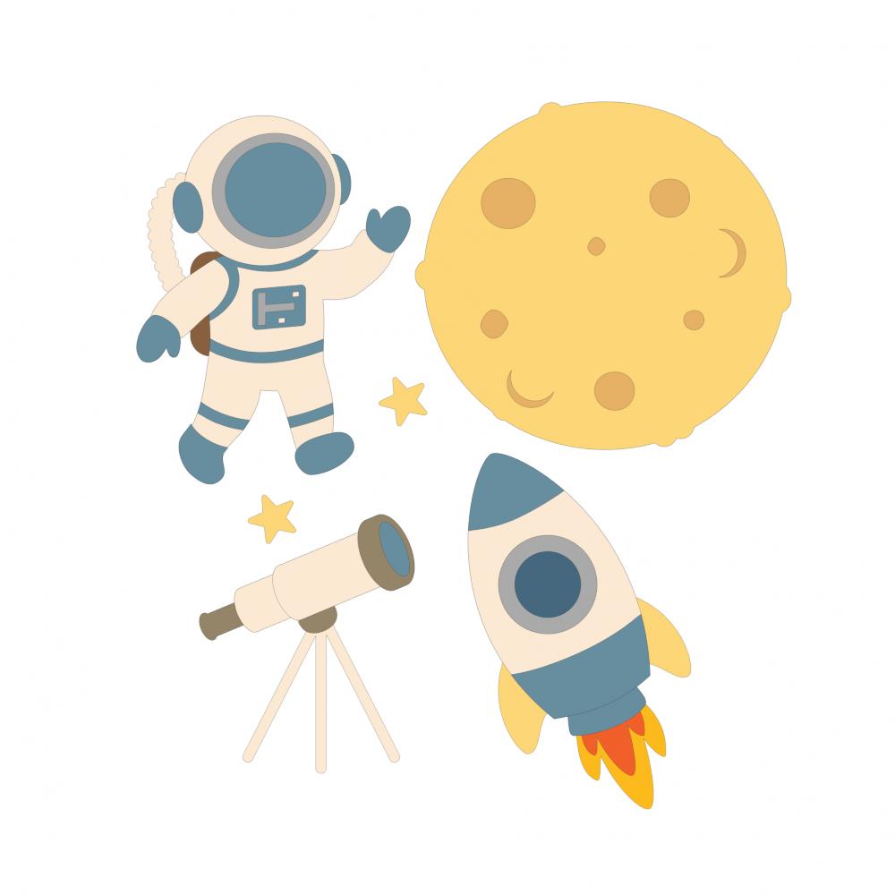 Topo de Bolo Astronauta 21 Somente Studio
