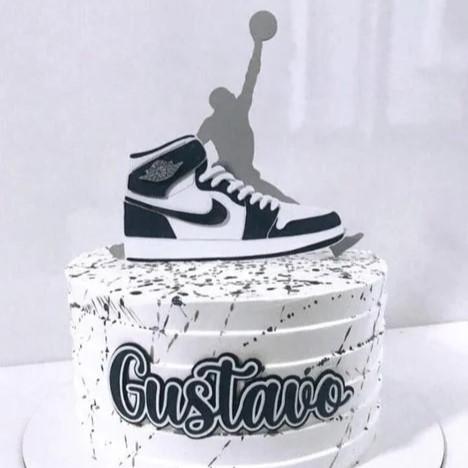Topo de Bolo Basquete Jordan Somente Studio