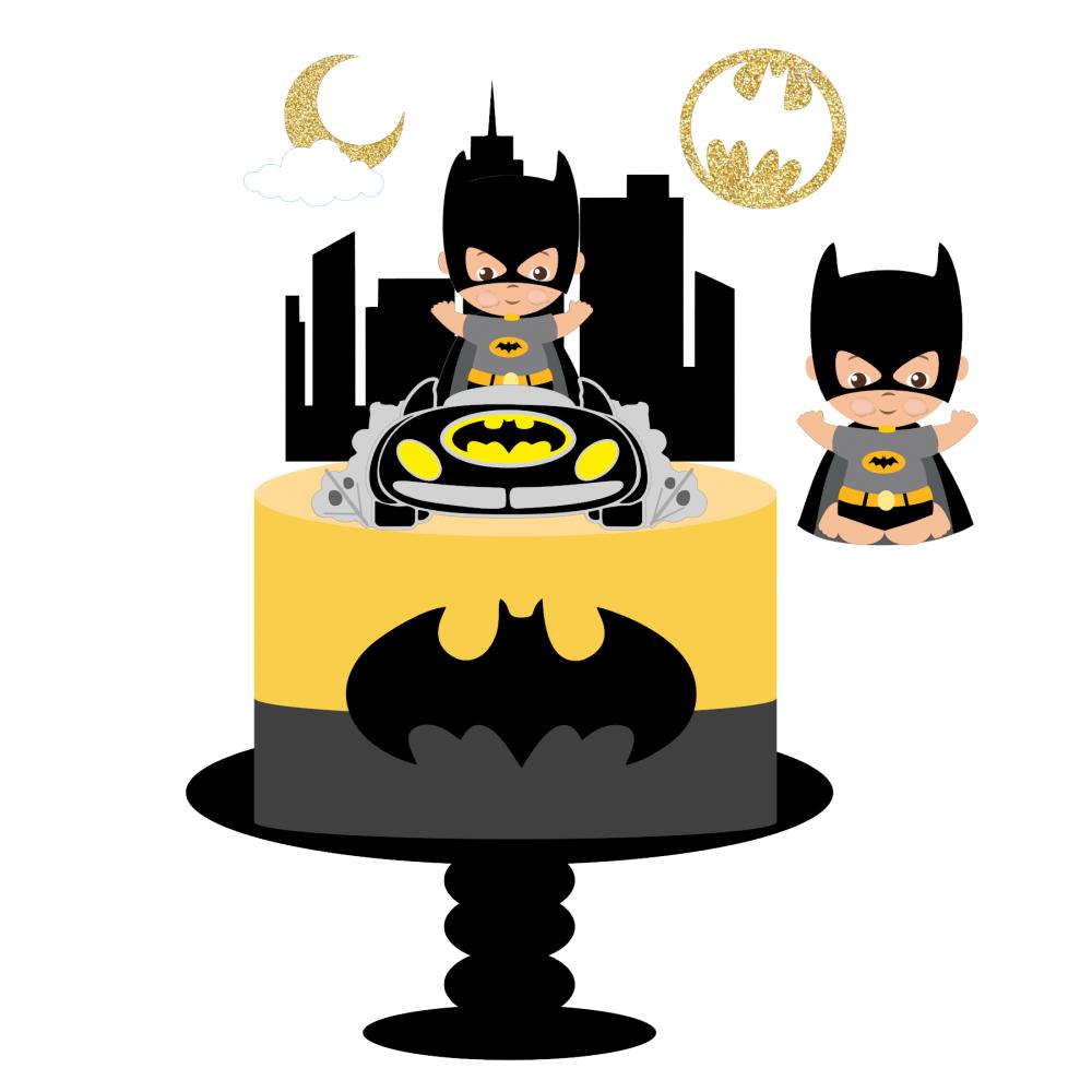 Topo de Bolo Batman 18 Somente Studio