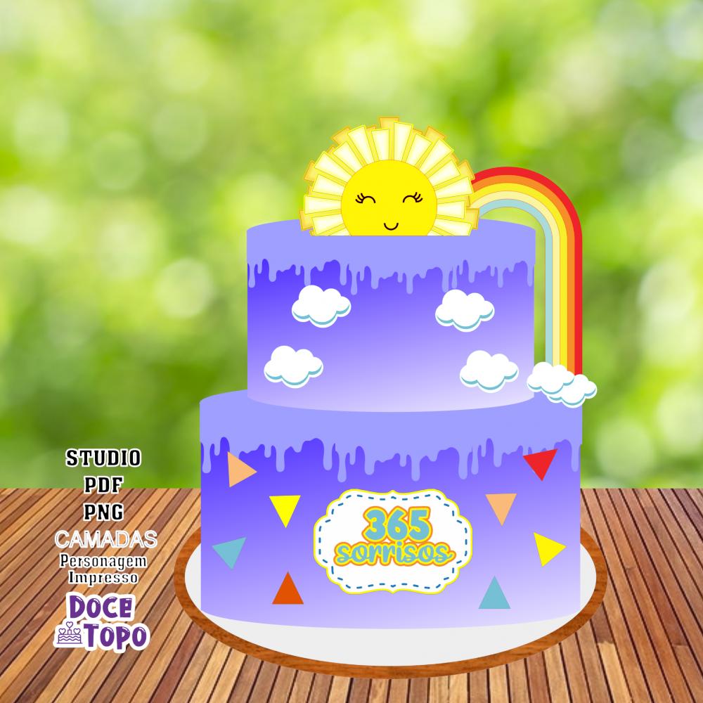 Topo de Bolo 365 Dias 03 Studio/PDF/PNG