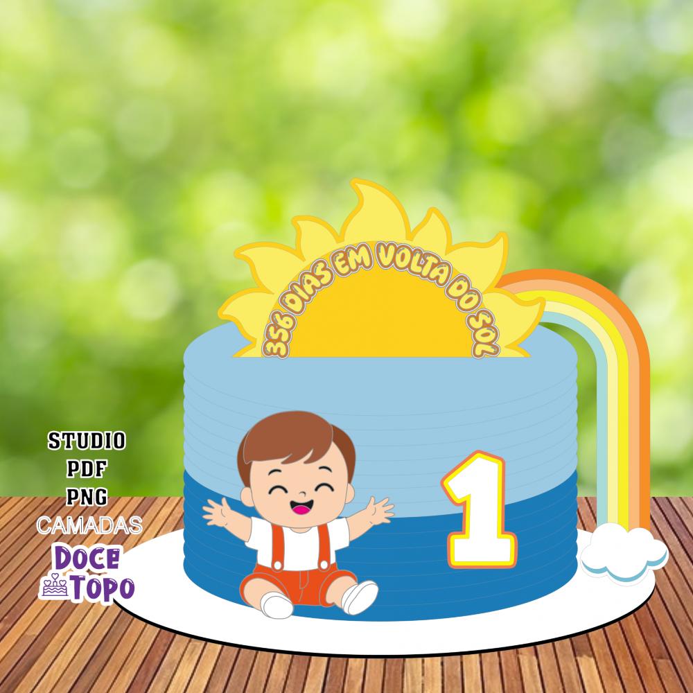 Topo de Bolo 365 Dias 08 Studio/PDF/PNG