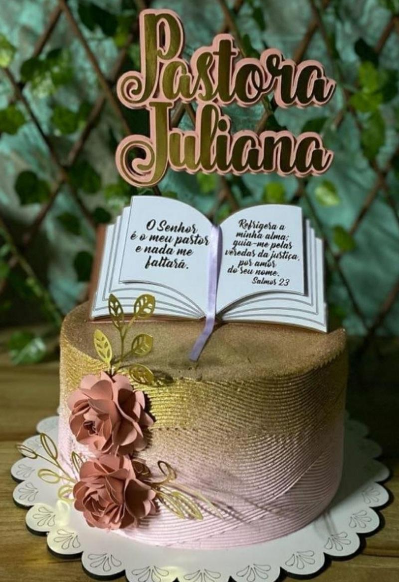 Topo de Bolo Biblia 05 Somente Studio