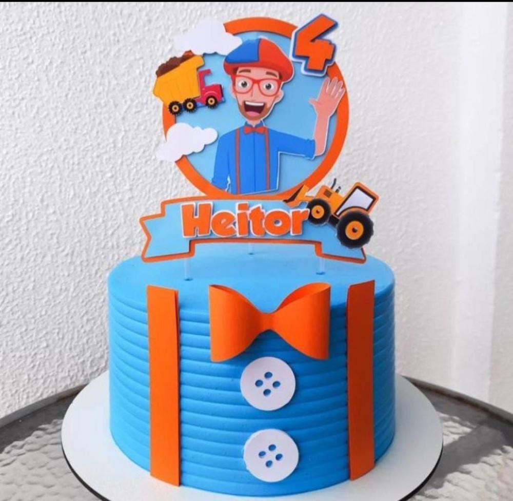 Topo de Bolo Blippi 04 Somente Studio