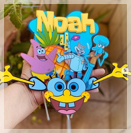 Topo de Bolo Bob Esponja 01 Somente Studio