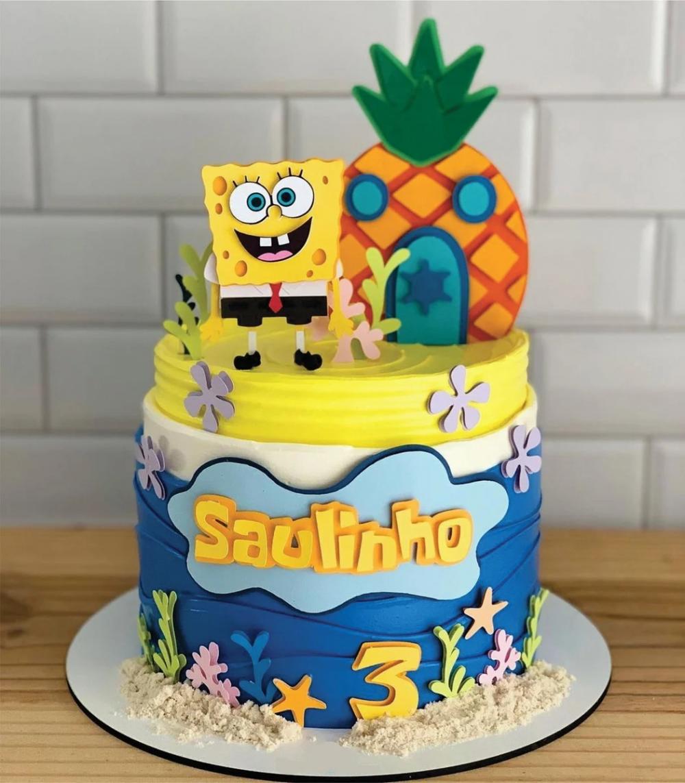 Topo de Bolo Bob Esponja 08 Somente Studio
