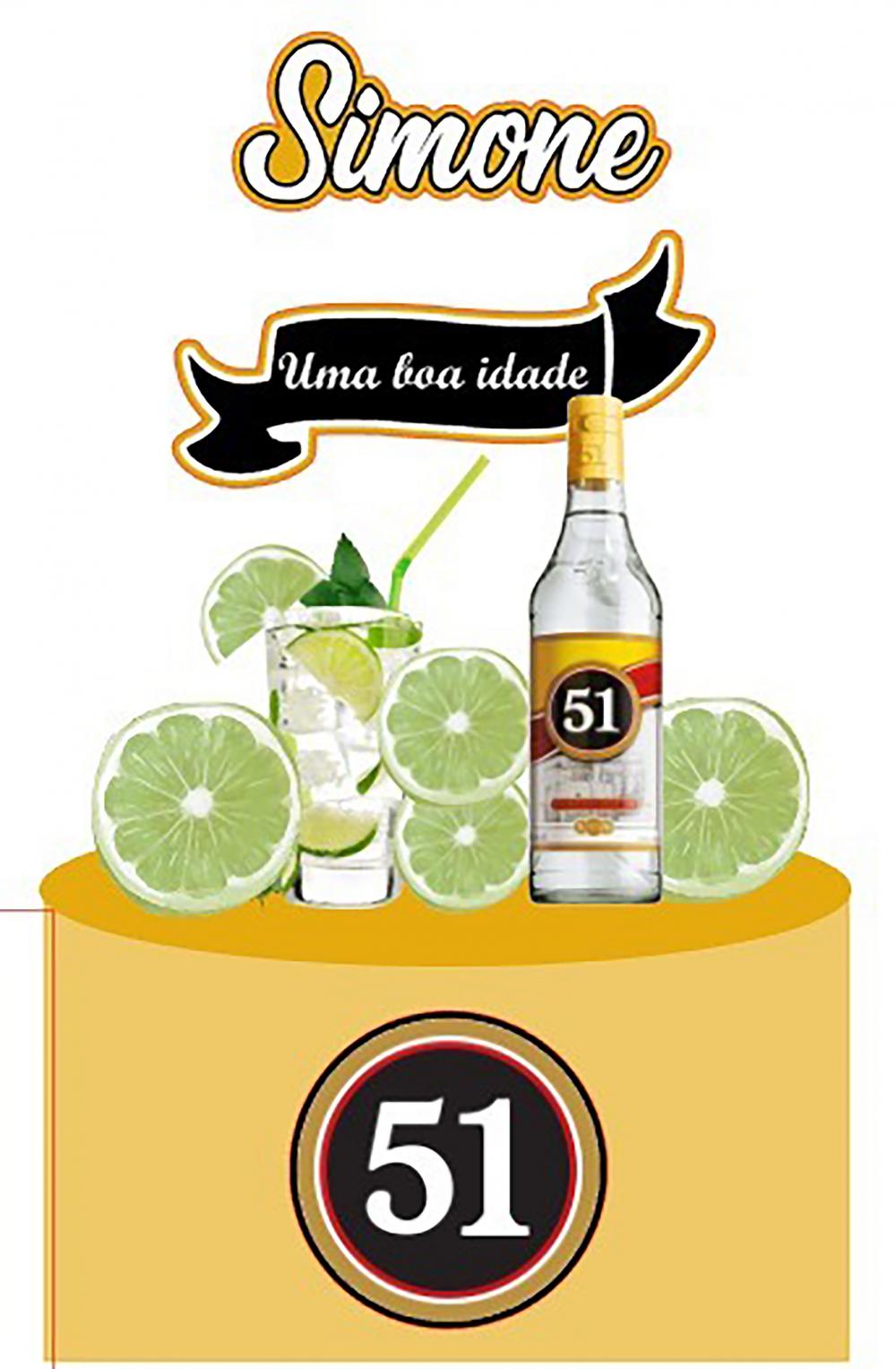 Topo de Bolo Boteco 13 Somente Studio