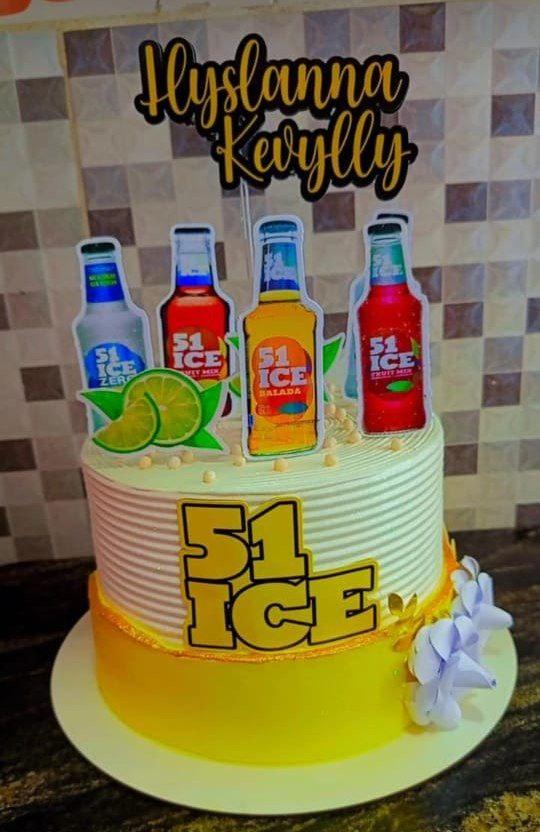 Topo de Bolo Boteco 51 ICE Somente Studio
