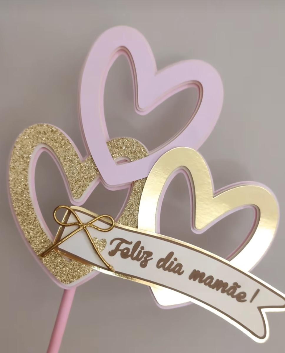 Topo de Bolo Dia das Mães 24 Somente Studio/PDF