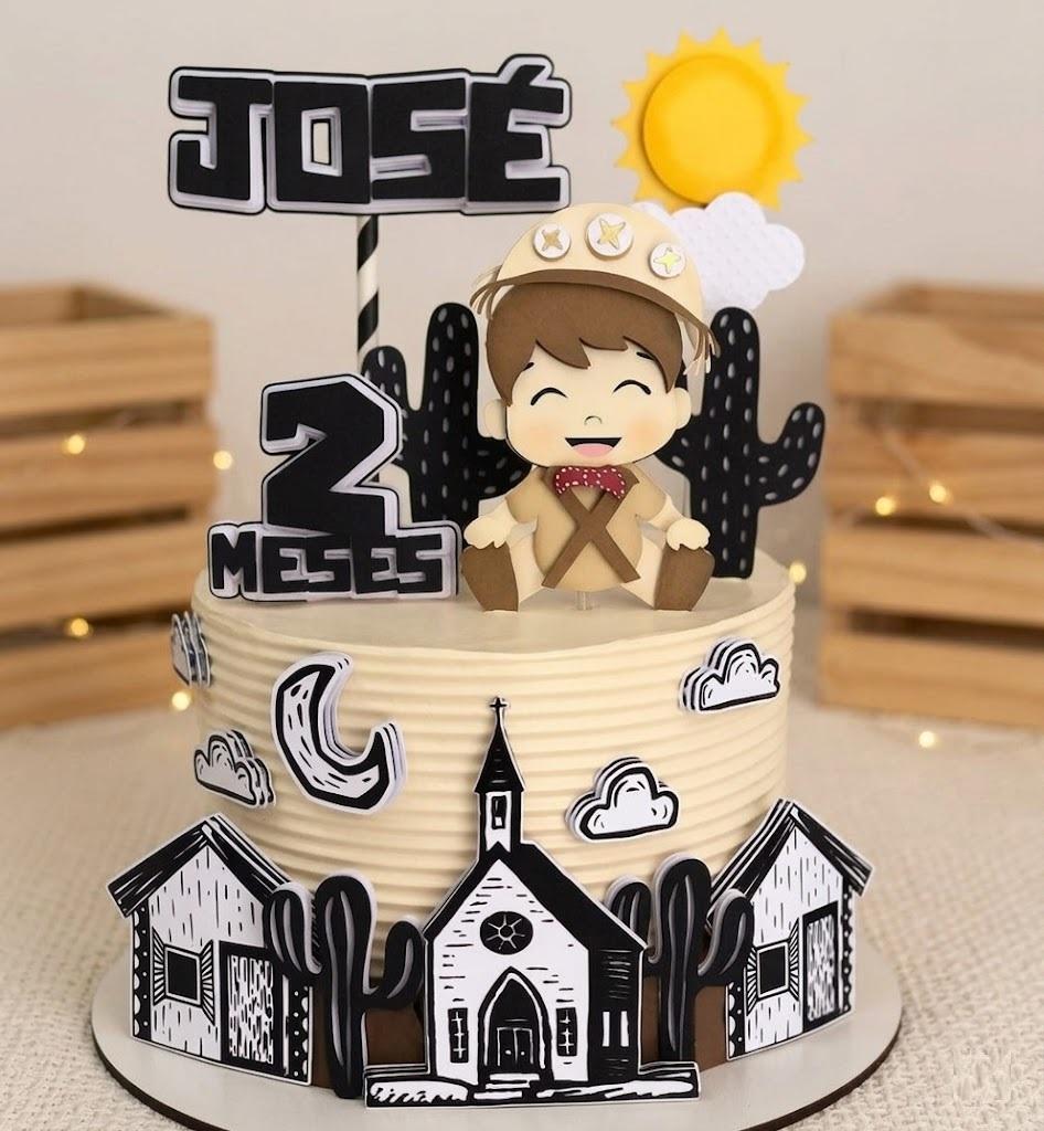 Topo de Bolo Festa Junina 85 Somente Studio