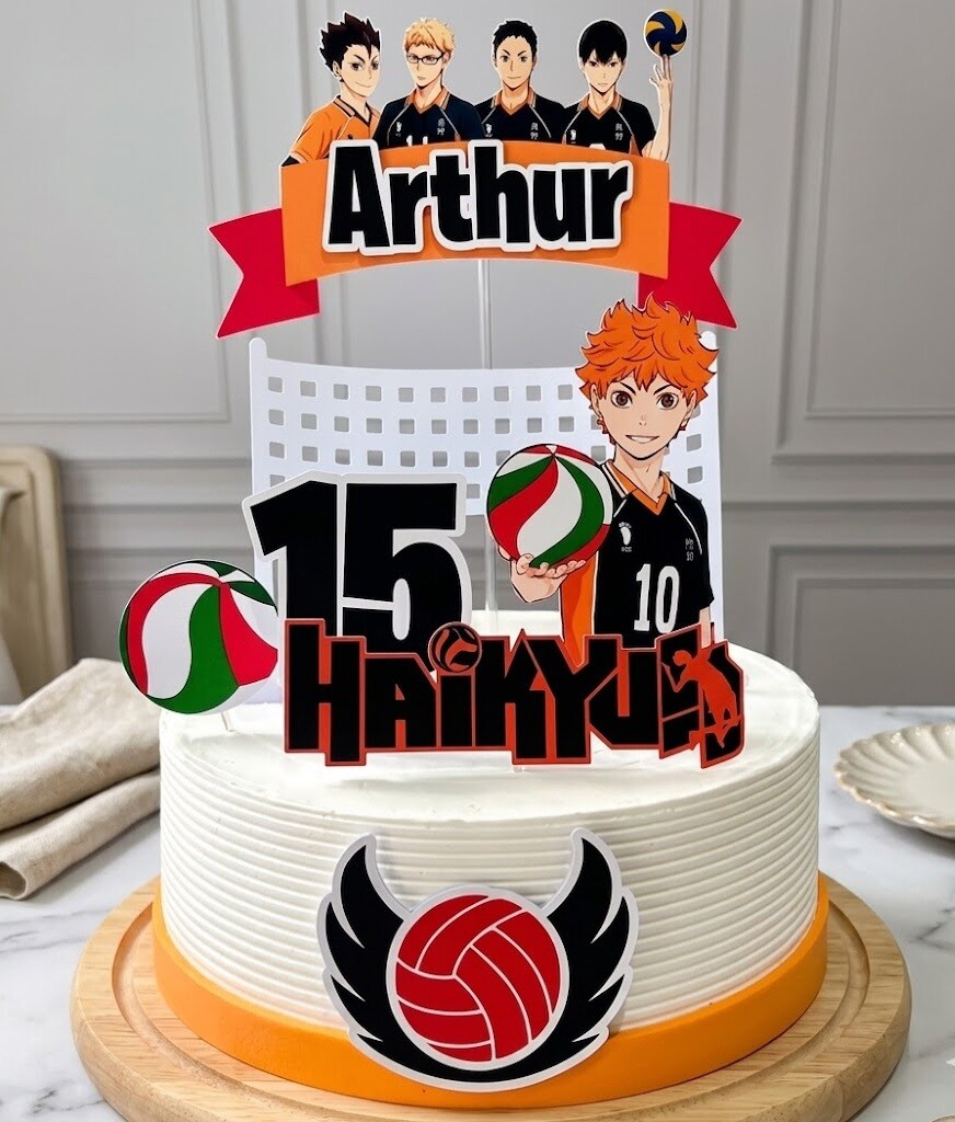 Topo de Bolo Haikyuu 01 Studio/PDF/PNG