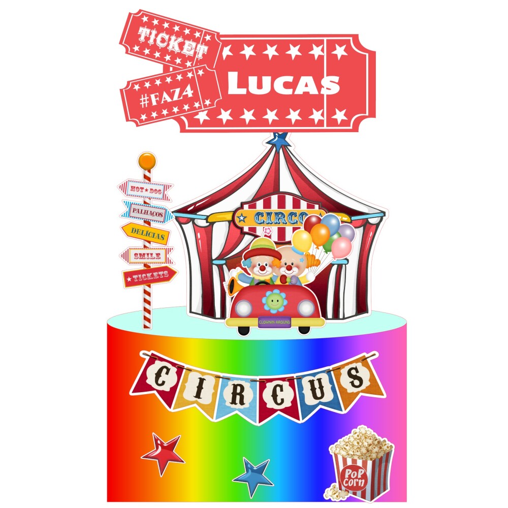 Topo de Bolo Circo 02 Studio/PDF