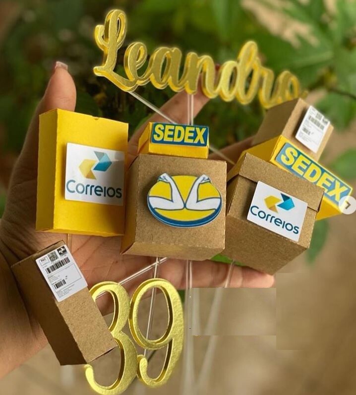 Topo de Bolo Compras 02 Somente Studio