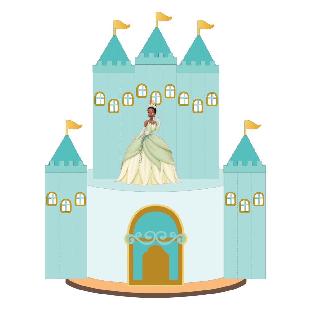 Topo de Bolo A Princesa e o Sapo 05 Somente Studio