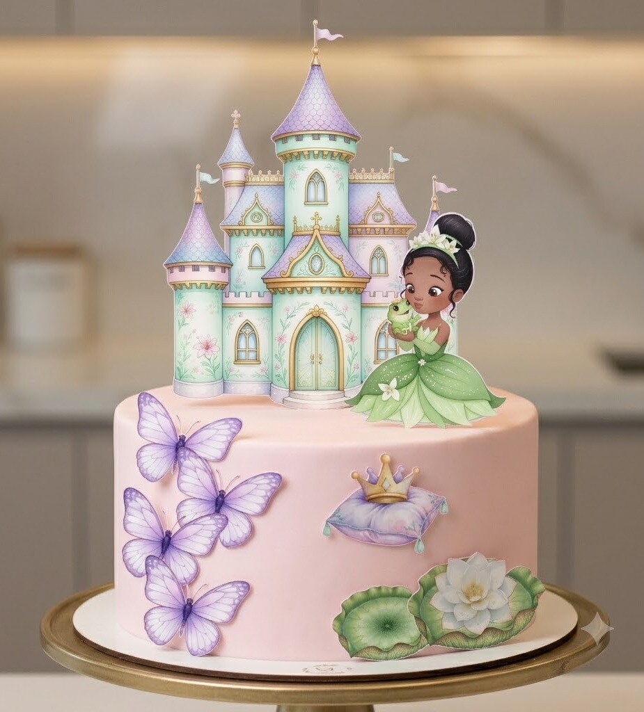Topo de Bolo A Princesa e o Sapo 06 Somente Studio