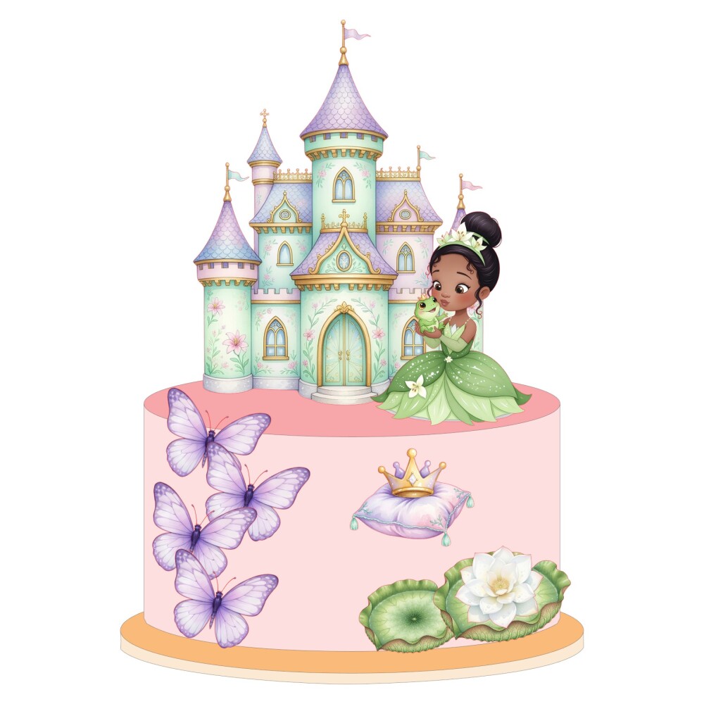 Topo de Bolo A Princesa e o Sapo 06 Somente Studio