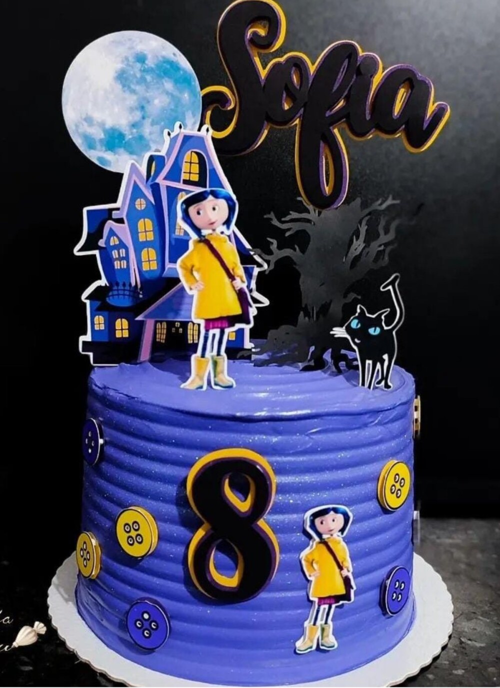 Topo de Bolo Coraline 01 Somente Studio