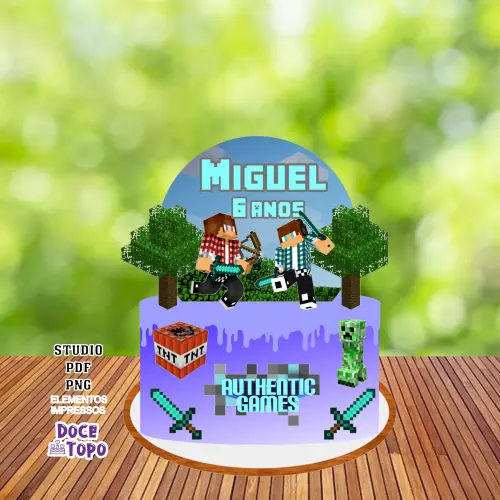 Topo de Bolo Authentic Games Studio/PDF/PNG