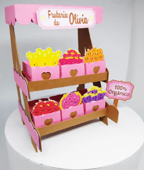 Topo de Bolo Barraca de Frutas Studio/PDF