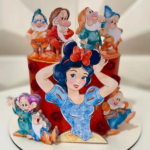 Topo de Bolo Branca de Neve 13 Studio/PDF/PNG