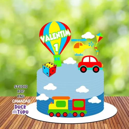 Topo de Bolo Brinquedos 02 Studio/PDF/PNG