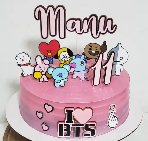 Topo de Bolo BTS BT21 Studio/PDF