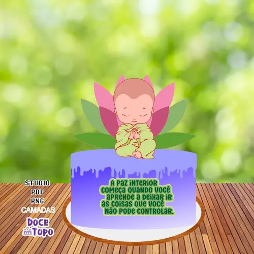 Topo de Bolo Buda 01 Studio/PDF/PNG