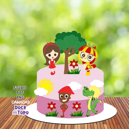 Topo de Bolo Sítio do Pica Pau Amarelo 01 Studio/PDF/PNG