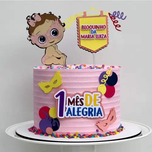 Topo de Bolo Carnaval 04 Studio/PDF/PNG