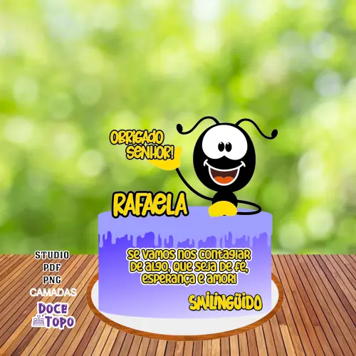 Topo de Bolo Smilinguido 01 Studio/PDF/PNG