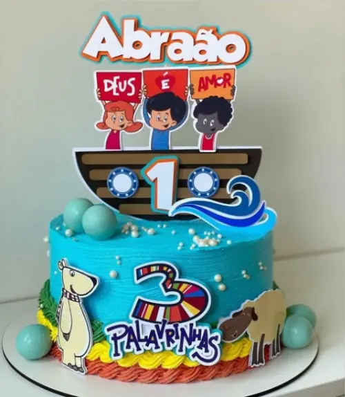 Topo de Bolo 3 Palavrinhas 03 Studio/PDF/PNG