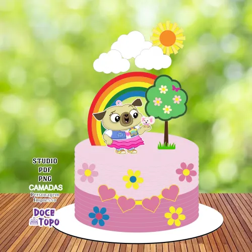 Topo de Bolo Chip e Potato 01 Studio/PDF/PNG