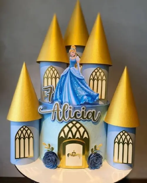 Topo de Bolo Cinderela 01 Studio/PDF/PNG