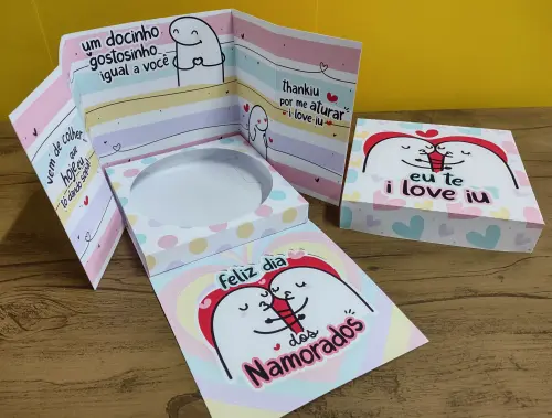 Arquivo Corte Caixa Bentô Cake Flork Namorados PDF/STUDIO