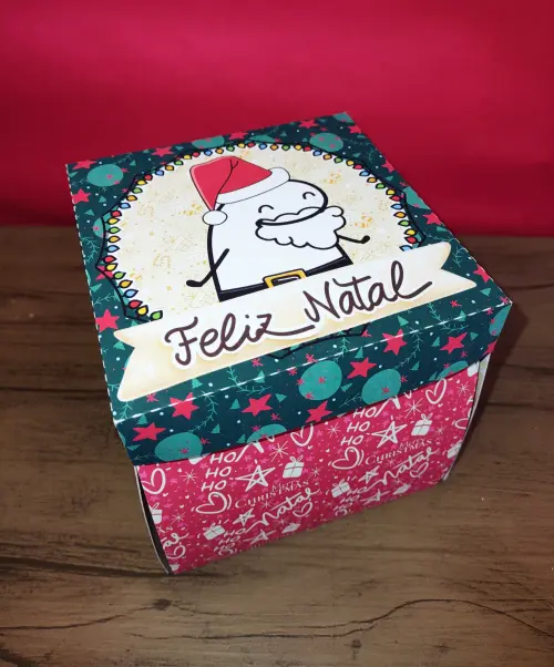 Arquivo Corte Caixa Bentô Cake Flork Natal PDF/STUDIO