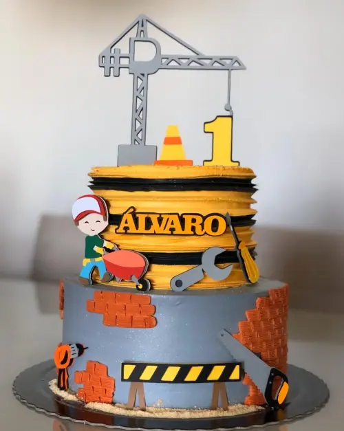 Topo de Bolo Construtor 01 Studio/PDF/PNG