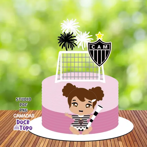 Topo de Bolo Atlético Mineiro 01 Studio/PDF/PNG