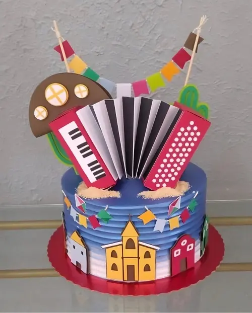 Topo de Bolo Festa Junina 03 Studio/PDF/PNG