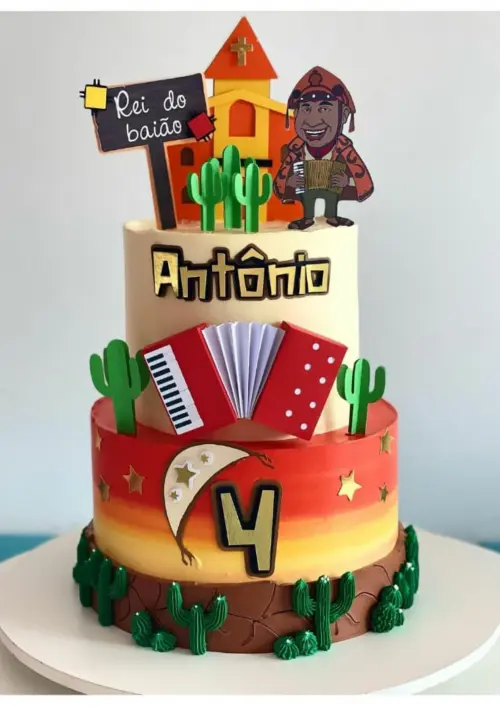 Topo de Bolo Festa Junina 20 Studio/PDF/PNG