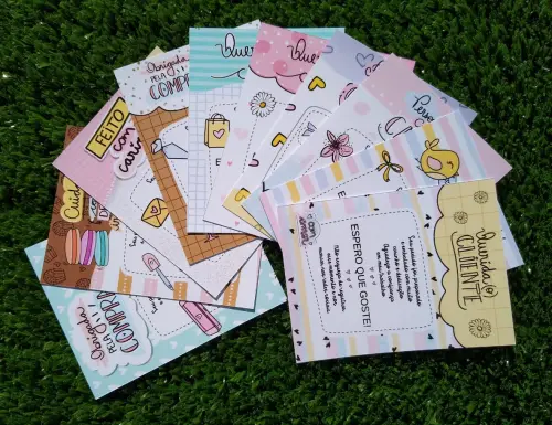 Arquivo Cartões Agradecimento Clientes STUDIO/PDF/PNG