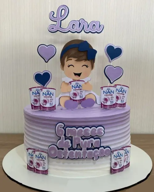 Topo de Bolo Bebê Lata de Nan 01 Studio/PDF/PNG