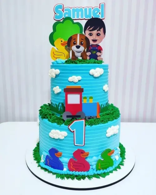 Topo de Bolo Bento e Totó 02 Studio/PDF/PNG