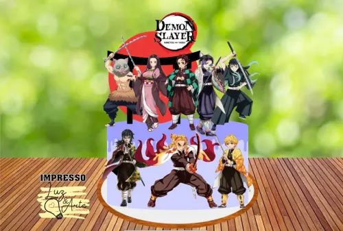 Topo de Bolo Demon Slayer 02 Studio/PDF