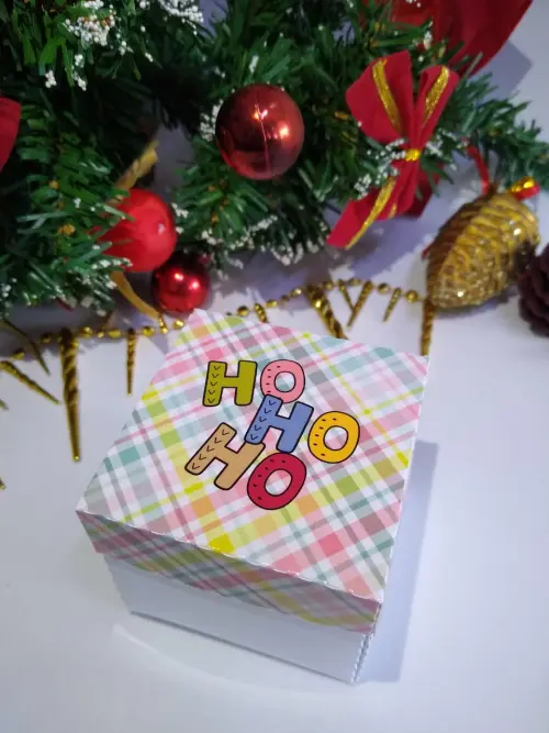 Arquivo de Corte Caixa Explosão 1 Doce Natal PDF/STUDIO