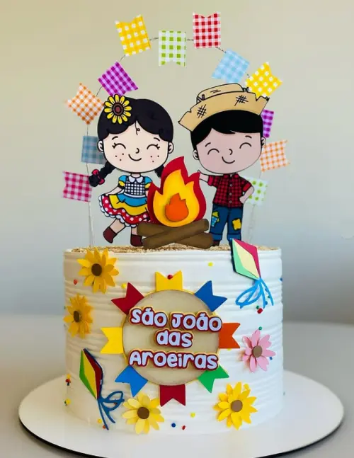 Topo de Bolo Festa Junina 29 Studio/PDF/PNG